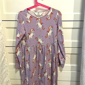 H&M long sleeve unicorn dress